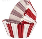 Carnival Circus Red White Striped Cupcake Liners Birthday Party Baking Cups 50 Ct.