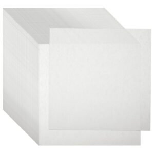 juvale 500 pack wax paper sheets, pre-cut square liners for food, bakery, deli (6x6 in, white)