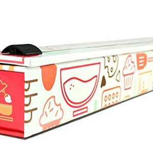 ChicWrap Baker's Tools Parchment Paper Dispenser - Includes 15"x 33" (42 Sq.Ft) Roll Unbleached Baking, Cooking & Culinary Paper - Reusable Dispenser w/Slide Cutter - Ideal Dispenser & Saves Money