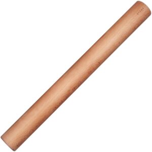 etens rolling pin 18 inch, professional dowel wood rolling pins for baking pasta pizza pie and cookie, wooden dough roller pin ¨c baking supplies tools (straight style, large 1.75 inch diameter)