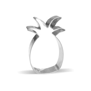 4.1 inch pineapple cookie cutter - stainless steel