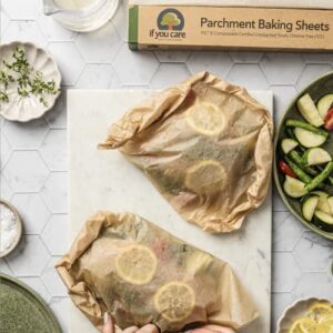 If You Care Parchment Paper Baking Sheets – 12 Pack of 24-Count Precut Liners - Unbleached, Chlorine Free, Greaseproof, Silicone Coated – Standard Size – Fits 12.5” x 16” Pans