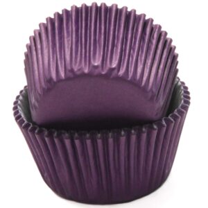chef craft classic cupcake liners, 50 count, purple