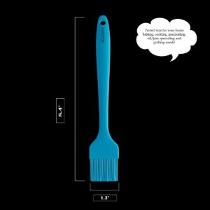 SILCONY 8.4" Silicone Basting Pastry Brush - Perfect for Oil Butter Spread, Marinades, Baste, BBQ, Grill, Cooking - BPA Free, Food Grade Material, Dishwasher Safe (3, 8.4 Inches)