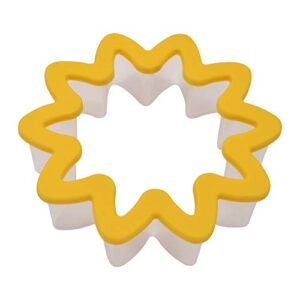 r & m international daisy soft-grip cookie cutter, one size, yellow