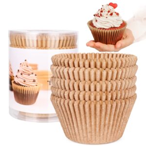muffin cupcake baking cup liner – extra large – sturdy – super thick – non-stick –unbleached disposable liner – odorless – biodegradable – multi-use baking cups by bambot (100-pack)