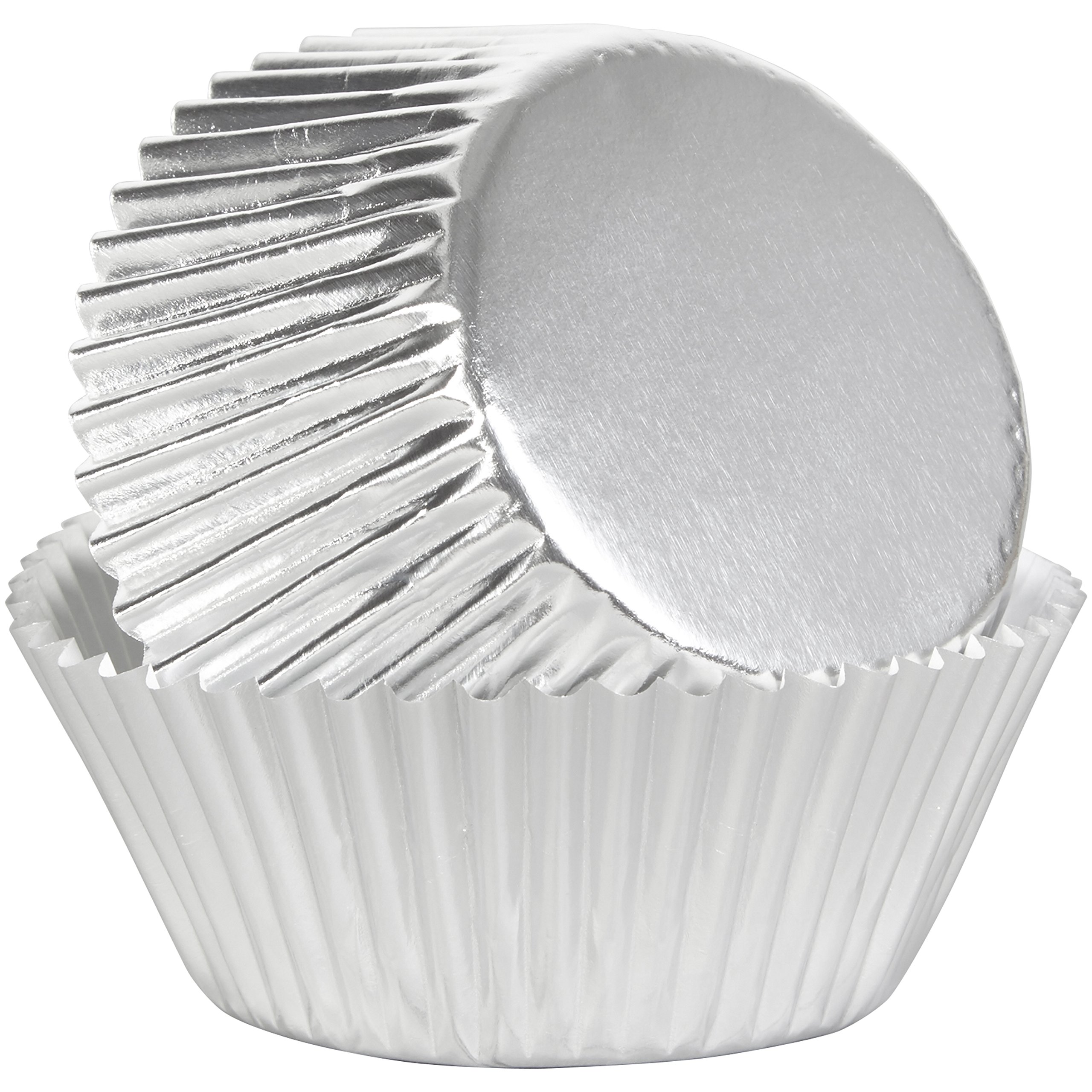 Wilton BAKECUPS SILVER FOIL 24CT, 2 inches