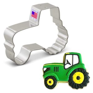 farm tractor cookie cutter 4.25" made in usa by ann clark
