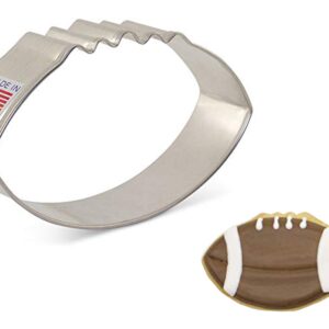 Football Cookie Cutter, 3.5" Made in USA by Ann Clark