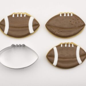 Football Cookie Cutter, 3.5" Made in USA by Ann Clark