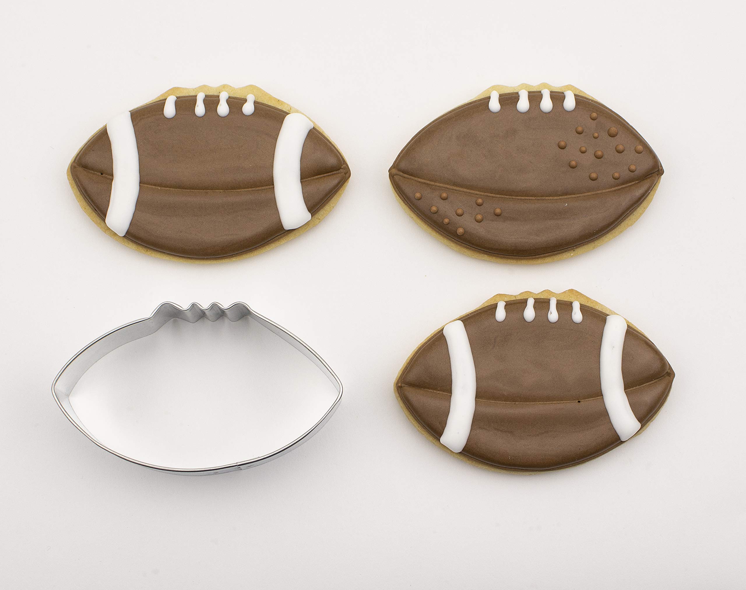 Football Cookie Cutter, 3.5" Made in USA by Ann Clark