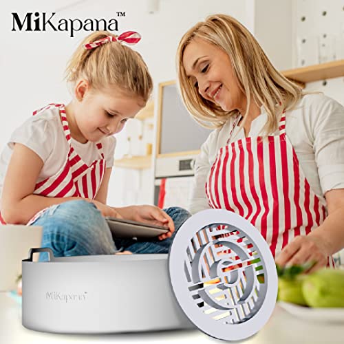 MiKapana Silicone Air fryer Liners Reusable for Air Fryer Basket Sturdy Strong Kitchen Gadgets Air Fryer Accessories Airfryer Liners Silicone Bowl For Air Fryer Oven BPA free (Grey - 8.6")