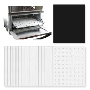 parchment paper sheets for toaster oven air fryer 9 x 11 compatible with gowise, cuisinart, black decker, emeril lagasse, breville + more, perforated non-stick paper liners for cooking on oven rack