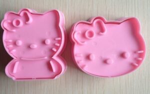 dm hello kitty cookie cutter cake mould mold-pink, m