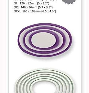 PME Oval Cutters, for Cake Decorating, Set of 6