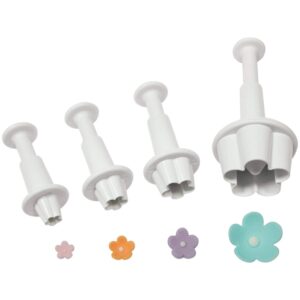 pme plunger cutters, flower blossom, 4-pack