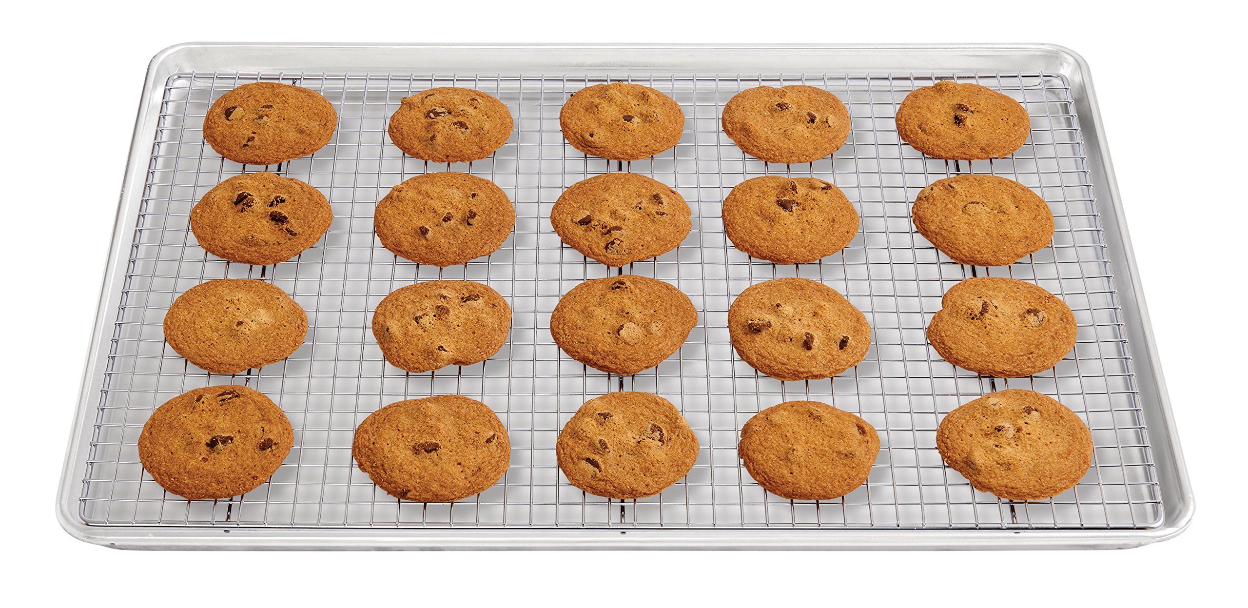 Mrs. Anderson’s Baking Professional Two-Thirds Sheet Baking and Cooling Rack, 21 x 14.5-Inches