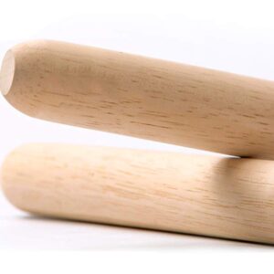 Wooden Rolling Pin, French Dumpling Rolling Pin for Baking Pizza Dough Roller 30 x 3.5cm