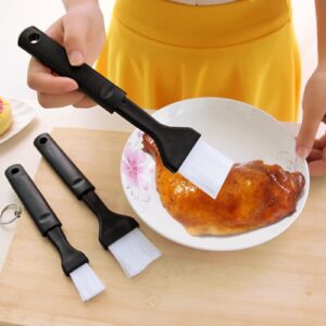 Hometeq 2 Pack - Nylon Bristle Pastry Brush for Basting, Baking, Cooking Food Brush