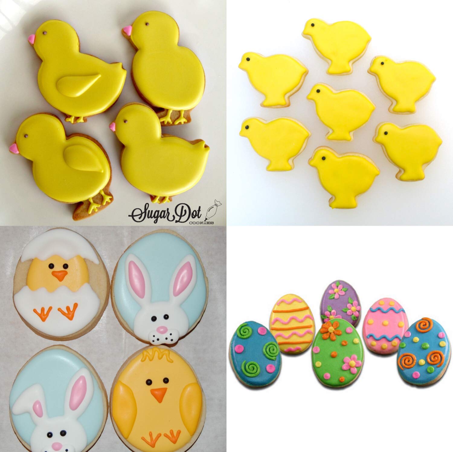 Easter Cookie Cutter Set - 7 piece - Egg, Carrot, Bunny, Flower, Chick, Bunny Face and Butterfly