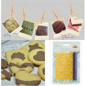 Gracelife 73 pcs Alphabet, Number, Letter Symbols Biscuit Fondant Cake/Cookie Stamp Impress Embosser cutter - Mold Tool Set