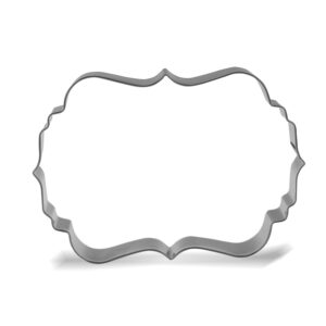 5 inch plaque cookie cutter - stainless steel