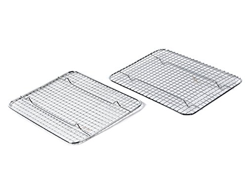 Great Credentials Heavy-Duty Cooling Rack, Cooling Racks, Wire Pan Grade, Commercial Grade, Oven-Safe, Chrome (8 x 10 Inch)