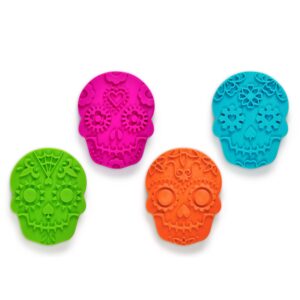 genuine fred sweet spirits day of the dead cookie cutter/stampers, set of 4