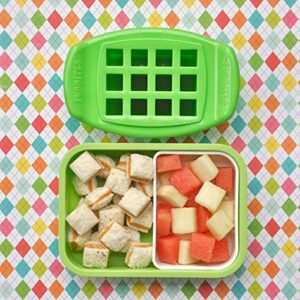 funbites food cutter for kids, green squares