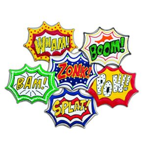 Tovolo Burst Reversible Templates Set of 6 Stamps, Comic Book Cookie Cutter, Dishwasher-Safe, Red