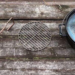 CAMPINGMOON φ8.27inch/φ21cm Round Stainless Steel Roasting Baking Steaming Cooling Rack Cooking Grid Grill Fits for 10-inch Dutch Oven W21