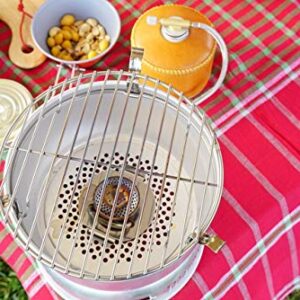 CAMPINGMOON φ8.27inch/φ21cm Round Stainless Steel Roasting Baking Steaming Cooling Rack Cooking Grid Grill Fits for 10-inch Dutch Oven W21