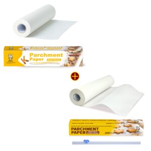 katbite parchment paper roll 15 inch x164 ft 205 sq ft & 12 inch x 164ft heavy duty parchment paper for baking