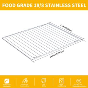 Wire Rack for Baking, Wire Baking Rack Fits for Breville Smart Oven BOV800XL, Plus BOV810BSS, Pro BOV845BSS. SP0002651, Stainless Steel Wire Rack for Cooking, Oven Racks Replacements