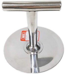 korean style pancake hotteok hand presser all stainless steel t-shape handle easy to press round plate