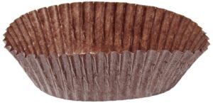 cybrtrayd no.601 peanut butter paper candy cups, 200-count, brown