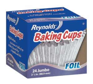 reynolds jumbo foil cupcake liners, 24 count (pack of 12), 268 total