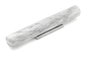 fox run french marble 11" rolling pin with base, 3 x 13 x 3 inches