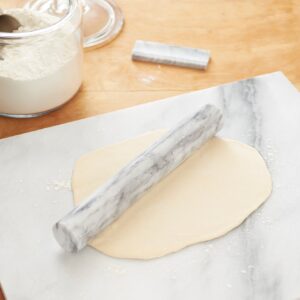 Fox Run French Marble 11" Rolling Pin with Base, 3 x 13 x 3 inches