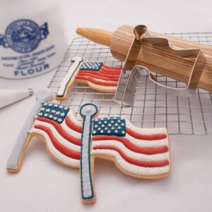 Flag Cookie Cutter 4.75" Made in USA by Ann Clark