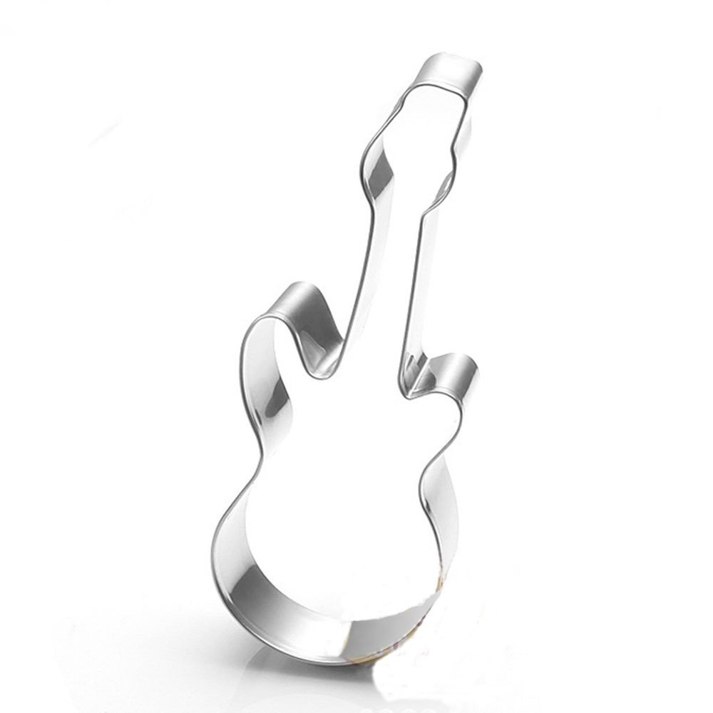 wotoy 4.7-inch Guitar Bistuit Cookie Cutter - Stainless Steel