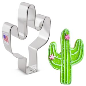 cactus cookie cutter 4" made in usa by ann clark
