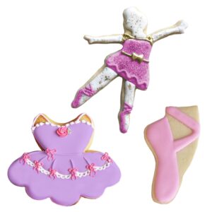 Ballet/Dance Cookie Cutters 3-Pc. Set Made in USA by Ann Clark, Tutu, Ballet Shoe, Ballerina