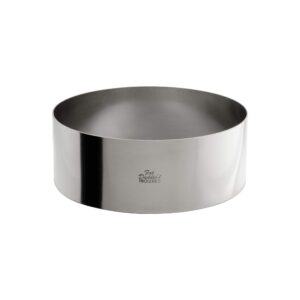 fat daddio's stainless steel round cake & pastry ring, 8 x 3 inch