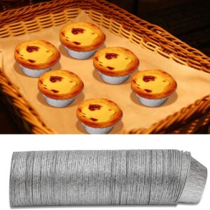 Dhieong Aluminum Foil Ramekins Little, Foil Cups [150 Pack] Ramekins Muffin Cups Durable Quality Disposable Ramekins, 4 oz Disposable Baking Cups for Cupcake Tart,Pudding,Appetizer