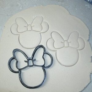 YNGLLC THEMED MAGICAL MOUSE WITH BOW HEAD FACE CARTOON CHARACTER COOKIE CUTTER MADE IN USA PR530S