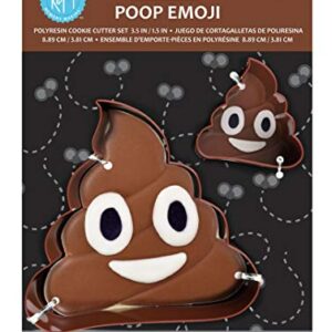 R & M International Poop Emoji Cookie Cutter, One Size, Brown