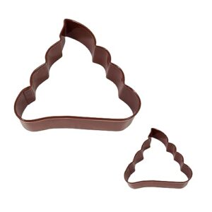 R & M International Poop Emoji Cookie Cutter, One Size, Brown