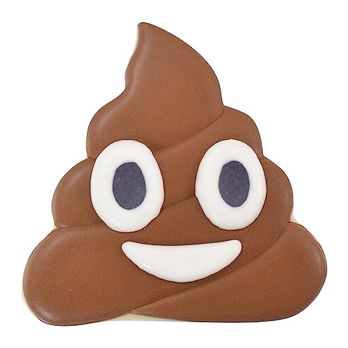 R & M International Poop Emoji Cookie Cutter, One Size, Brown