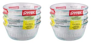 pyrex bakeware custard cups, 10-ounce, pack of 8